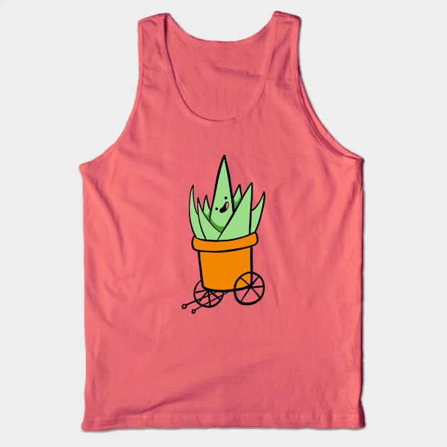 Allie the Aloe Tank Top by Daily Doodler